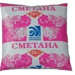 Сметана 20%  0.5л.Белорусское