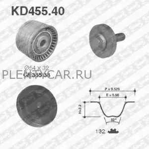 Комплект ремня ГРМ - SNR KD455.40  DACIA  LOGAN 1.6 16V (LS0M)