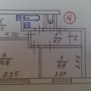 Продам  2-х ком.кв  возле моря,  Крым  Николаевка