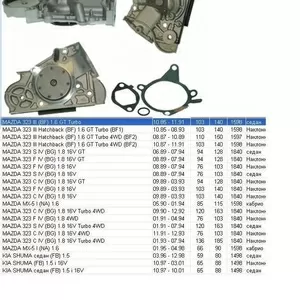 Насос водяной / помпа Mazda 323,  Kia Shuma