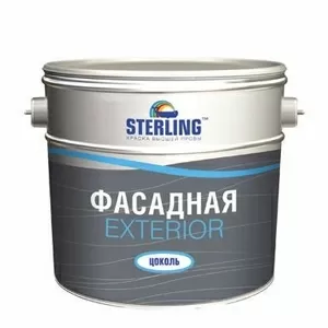 Акриловая фасадная краска Sterling «экстериор цоколь»