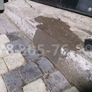 Очистка и влагозащита тротуарной плитки