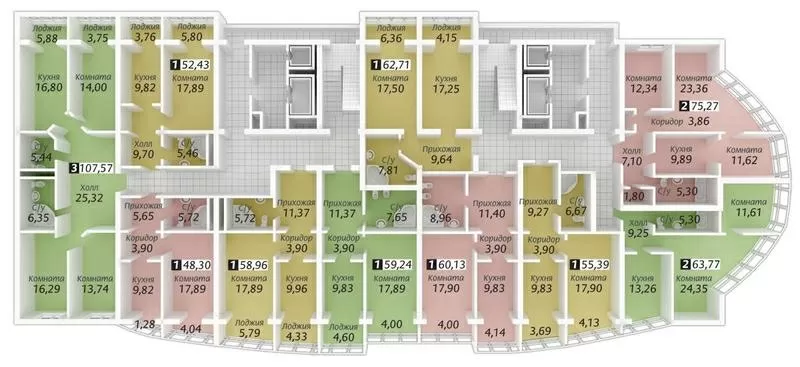 Продам трехкомнатную квартиру (новострой) 