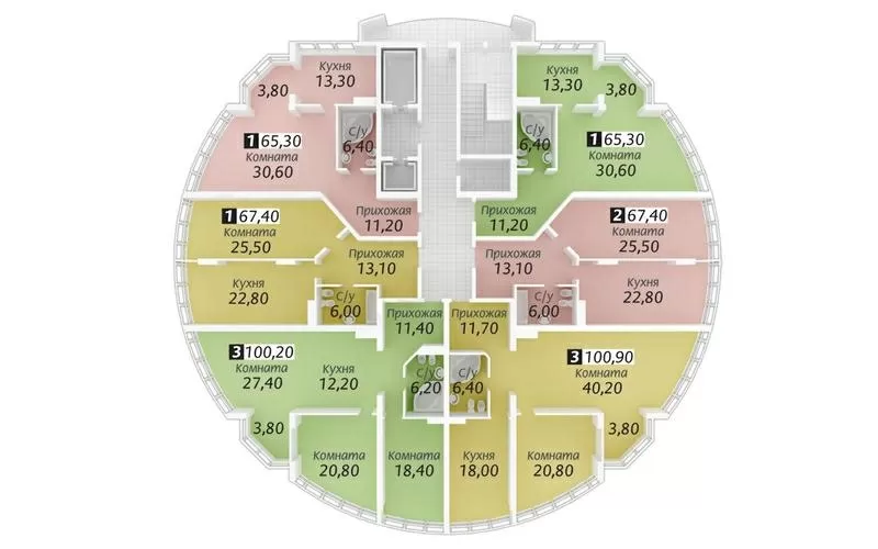 Продам трехкомнатную квартиру  2