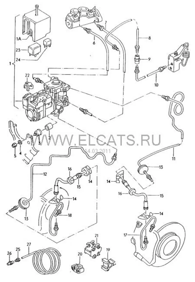 audi 100 блок гидравлики АБС