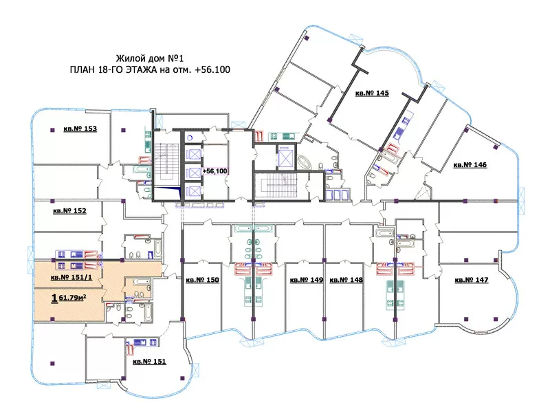 Продам 1комнатную квартиру на 18 этаже,  г. Одесса,  25тиэтажный  Жилой 