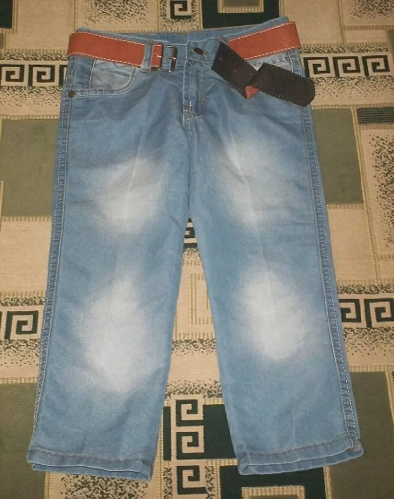 Брюки джинсовые  на мальчика 4 - 5 лет 2